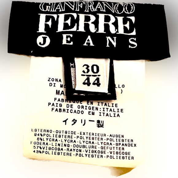 Gianfranco Ferre Italian Skirt, Off White-Rare-Size 30/44 Med-Good Vintage Cond, - Picture 6 of 13